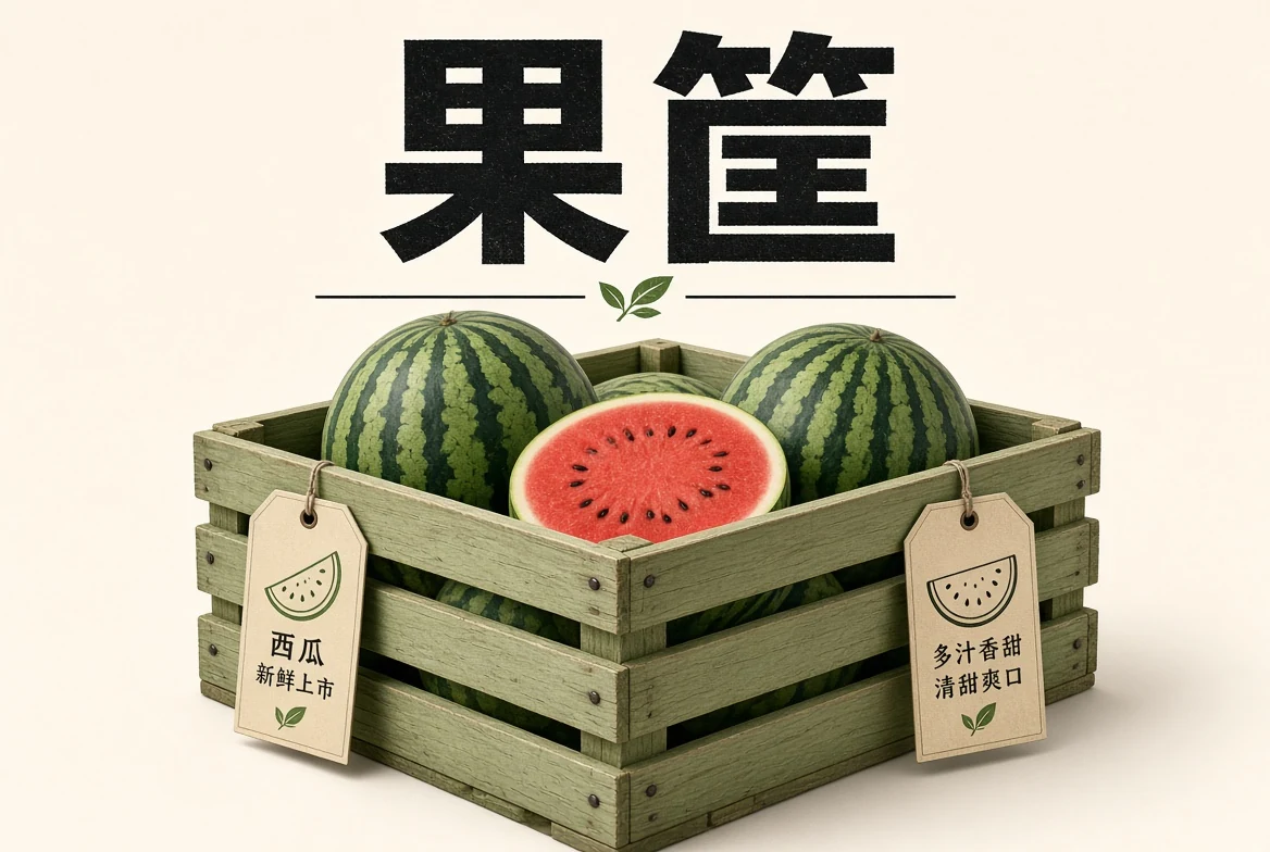 果筐内容图